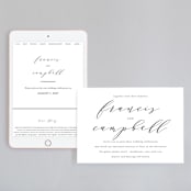 "Simple Elegance" - Wedding Website in Tuxedo by Phrosné Barwood - Match Your Stationery