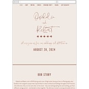 "Millennial" - Wedding Website in Rose by Hooray Creative - Mobile Layout