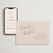 "Millennial" - Wedding Website in Rose by Hooray Creative - Match Your Stationery