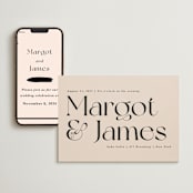 "SoHo" - Wedding Website in Blush by Hudson meet Rose - Match Your Stationery