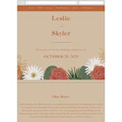 "boho desert" - Wedding Website in Sand by Cass Loh - Mobile Layout