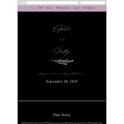 "Romantic Florals" - Wedding Website in Violet by Hooray Creative - Mobile Layout