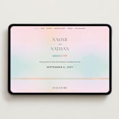 "marshmallow" - Wedding Website in Sunrise by Petra Kern - Desktop Design