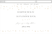 "Soar" - Wedding Website in Cream by Phrosné Barwood - Desktop Design