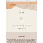 "leaf contour" - Wedding Website in Natural by Susan Zinader - Mobile Layout
