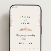 "Regal Mehndi" - Wedding Website in Champagne Rose by Oma N. Ramkhelawan - Mobile Layout