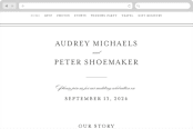 "First impression" - Wedding Website in Black by Kimberly FitzSimons - Desktop Design