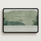 "The Forest" - Wedding Website in Jade by Elly - Desktop Design