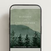 "The Forest" - Wedding Website in Jade by Elly - Mobile Layout