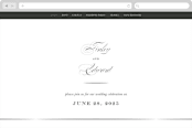 "Vow" - Wedding Website in Tuxedo by Leah Bisch - Desktop Design