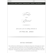 "Vow" - Wedding Website in Tuxedo by Leah Bisch - Mobile Layout