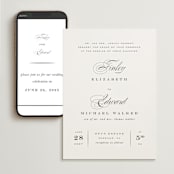 "Vow" - Wedding Website in Tuxedo by Leah Bisch - Match Your Stationery