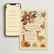 "Nouveau Love" - Wedding Website in Umber by Morgan Ramberg - Match Your Stationery
