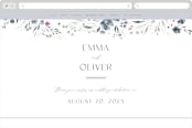 "Violet Cascade" - Wedding Website in Violet by Nicoletta Savod - Desktop Design