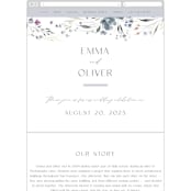 "Violet Cascade" - Wedding Website in Violet by Nicoletta Savod - Mobile Layout