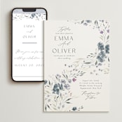 "Violet Cascade" - Wedding Website in Violet by Nicoletta Savod - Match Your Stationery