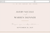 "Everlasting" - Wedding Website in Latte by Jennifer Postorino - Desktop Design