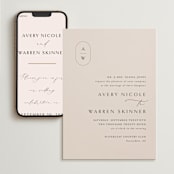 "Everlasting" - Wedding Website in Latte by Jennifer Postorino - Match Your Stationery