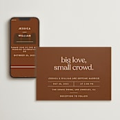 "Private Affair" - Wedding Website in Cinnamon by Nazia Hyder - Match Your Stationery