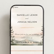 "Every Single Dawn With You" - Wedding Website in Forest by Petra Kern - Mobile Layout