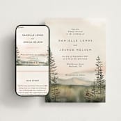 "Every Single Dawn With You" - Wedding Website in Forest by Petra Kern - Match Your Stationery