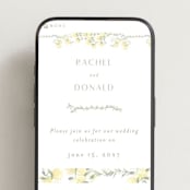 "butter blossoms" - Wedding Website in Sun by Phrosné Barwood - Mobile Layout