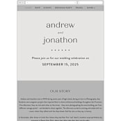 "Align" - Wedding Website in Linen by JoAnn Jinks - Mobile Layout