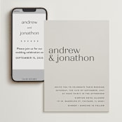 "Align" - Wedding Website in Linen by JoAnn Jinks - Match Your Stationery