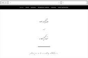 "Slate" - Wedding Website in Bridal Veil by Up Up Creative - Desktop Design