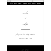 "Slate" - Wedding Website in Bridal Veil by Up Up Creative - Mobile Layout