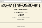 "Crossroads" - Wedding Website in Ink by Iveta Angelova - Desktop Design