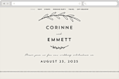 "Connect" - Wedding Website in Almond by Brianne Larsen - Desktop Design