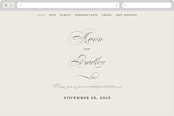 "Tandem" - Wedding Website in Buttercream by Jessica Williams - Desktop Design