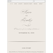 "Tandem" - Wedding Website in Buttercream by Jessica Williams - Mobile Layout