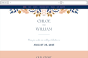 "modern folk" - Wedding Website in Blush by GeekInk Design - Desktop Design