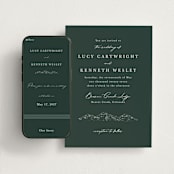 "Mountainview" - Wedding Website in Evergreen by Sarah Brown - Match Your Stationery