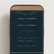 "Deco Garden" - Wedding Website in Dusk by GeekInk Design - Mobile Layout