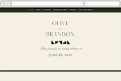 "Warner" - Wedding Website in Emerald by Carrie ONeal - Desktop Design