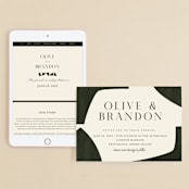 "Warner" - Wedding Website in Emerald by Carrie ONeal - Match Your Stationery
