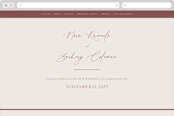 "Around" - Wedding Website in Cloud by Kaydi Bishop - Desktop Design