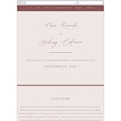 "Around" - Wedding Website in Cloud by Kaydi Bishop - Mobile Layout
