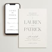 "Modern Type" - Wedding Website in Moon by Heather Cairl - Match Your Stationery
