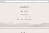 "ridge" - Wedding Website in Natural by Kate Ahn - Desktop Design