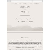 "ridge" - Wedding Website in Natural by Kate Ahn - Mobile Layout