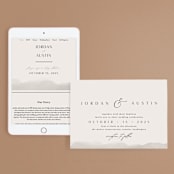 "ridge" - Wedding Website in Natural by Kate Ahn - Match Your Stationery