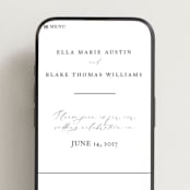 "Breathe" - Wedding Website in Linen by Jennifer Postorino - Mobile Layout