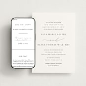 "Breathe" - Wedding Website in Linen by Jennifer Postorino - Match Your Stationery