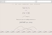 "Mountains" - Wedding Website in Ivory by Angela Thompson - Desktop Design