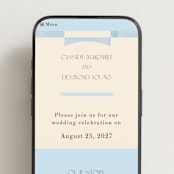 "Checker Wash" - Wedding Website in Ivory by Baumbirdy - Mobile Layout