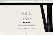 "Inky" - Wedding Website in Onyx by Inkblot Design - Desktop Design